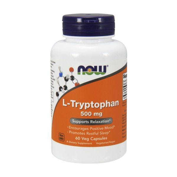 L-triptofán NOW, 500 mg (60 kapszula)