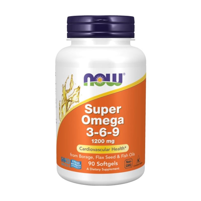 Super Omega 3-6-9 NOW, 1200 mg (90 kapszula)