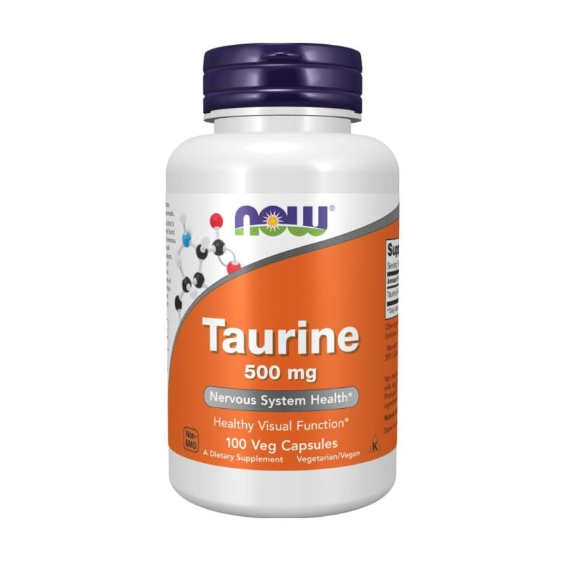 Taurin NOW, 500 mg (100 kapszula)