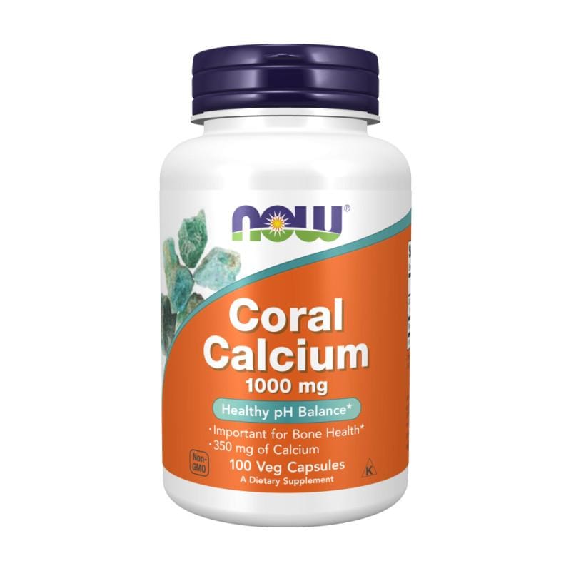 Korallkalcium NOW, 1000 mg (100 kapszula)