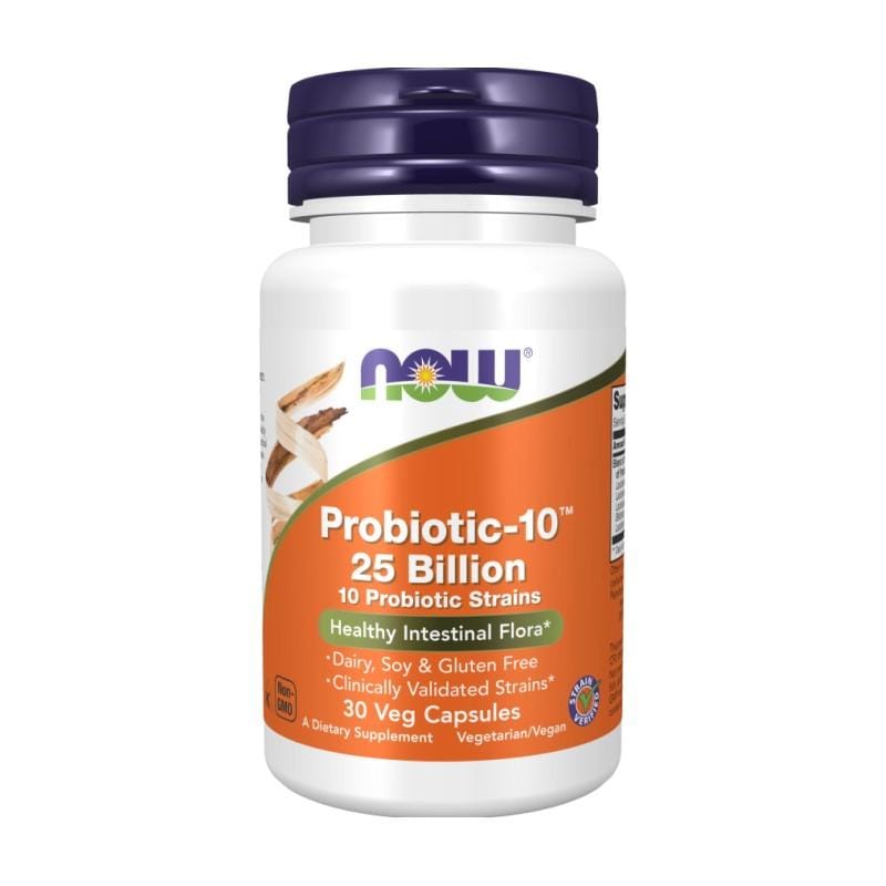 Probiotikum-10 25 milliárd hasznos baktériummal NOW, 160 mg (30 kapszula)