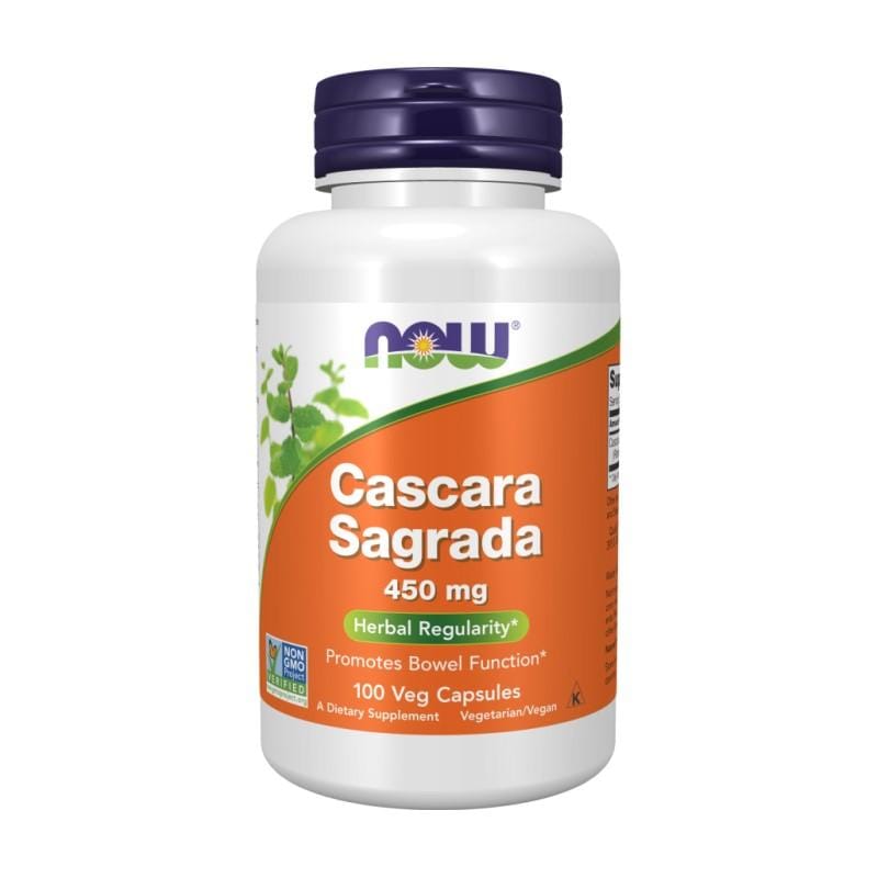 Cascara Sagrada NOW, 450 mg (100 kapszula)