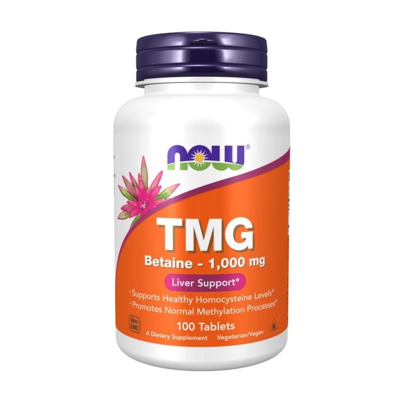 TMG betain NOW, 1000 mg (100 tabletta)