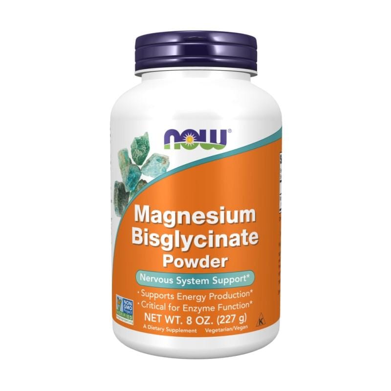 Magnézium-biszglicinát por NOW (227 g)