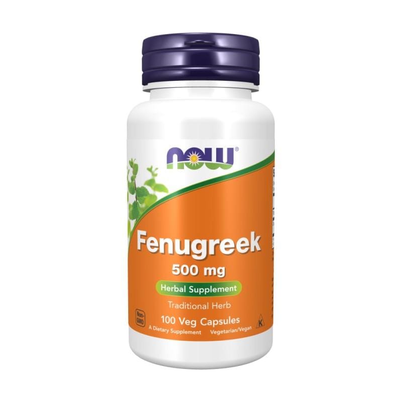 Görögszéna, Fenugreek NOW, 500 mg (100 kapszula)