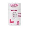 Habszivacs füldugók Tube50 – rózsaszín, Haspro (100 darab)
