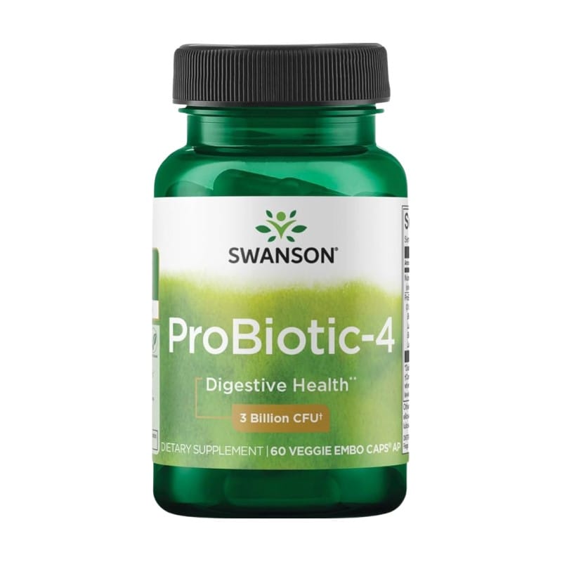 Probiotic‑4 – 4 probiotikus törzs keveréke Swanson (60 kapszula)