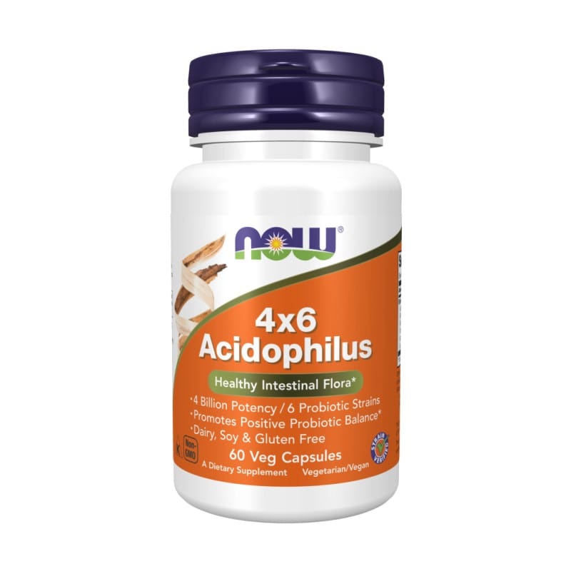 4x6 Acidophilus NOW (60 kapszula)