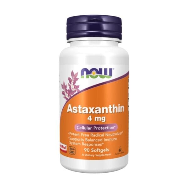 Asztaxantin NOW, 4 mg (90 lágyzselatin kapszula)