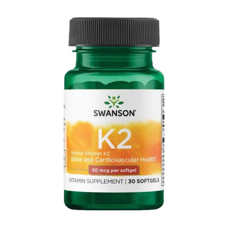K2-vitamin Swanson, 50 µg (30 kapszula)