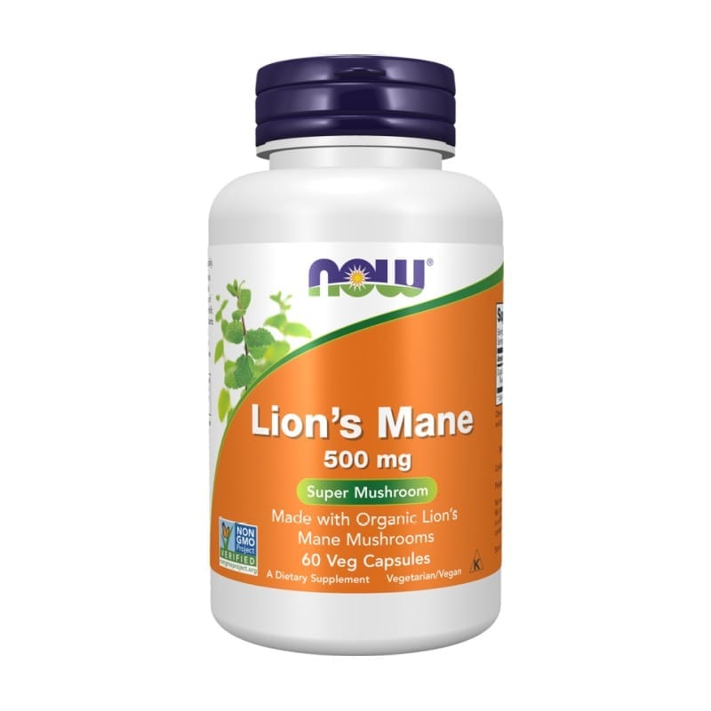 Lion's Mane NOW, 500 mg (60 kapszula)