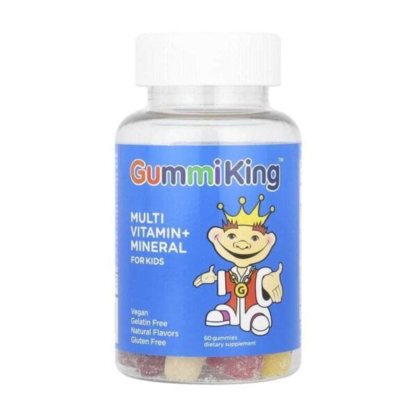 Multivitaminok és ásványi anyagok gyermekeknek GummiKing (60 gumicukor)
