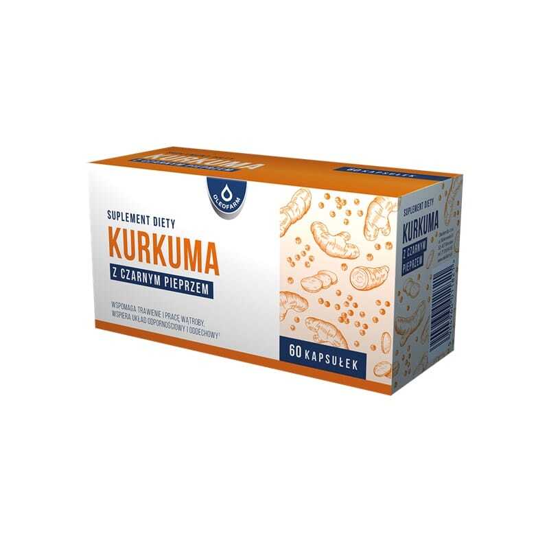 Kurkuma fekete borssal Oleofarm (60 kapszula)