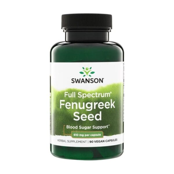 Görögszéna, Fenugreek Swanson, 610 mg (90 kapszula)