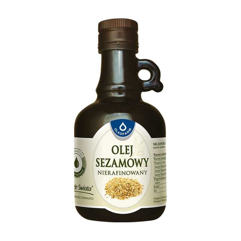 Szezámolaj D-vitaminnal, finomítatlan Oleofarm (250 ml)