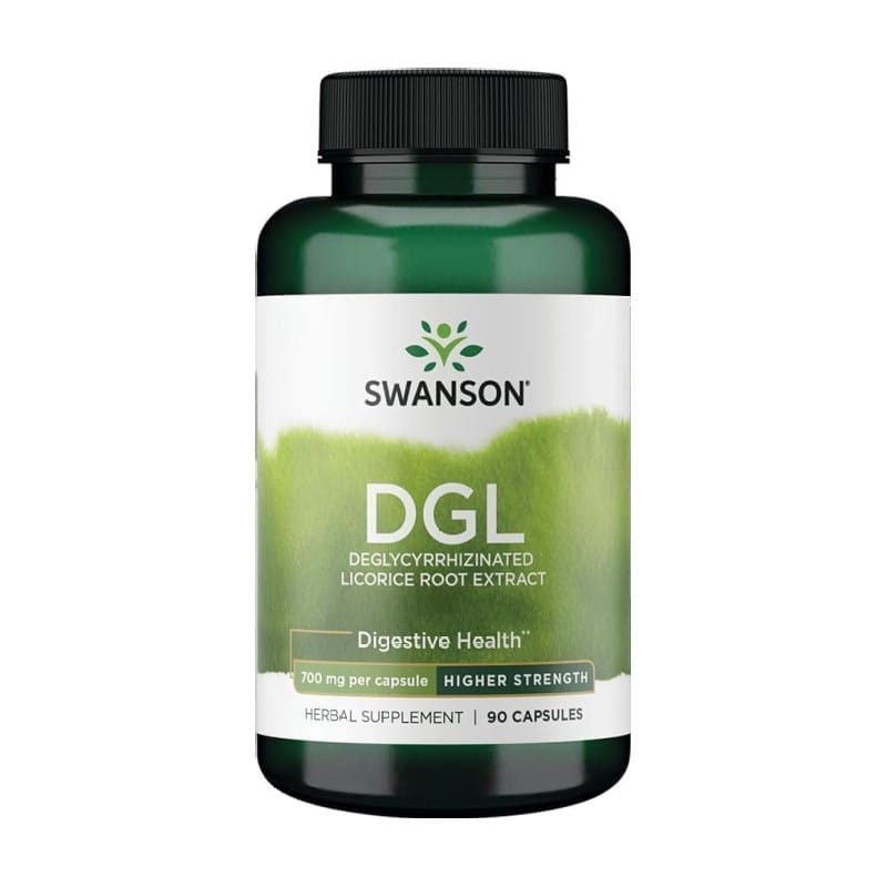 DGL – deglicirrizinált édesgyökérkivonat Swanson, 700 mg (90 kapszula)