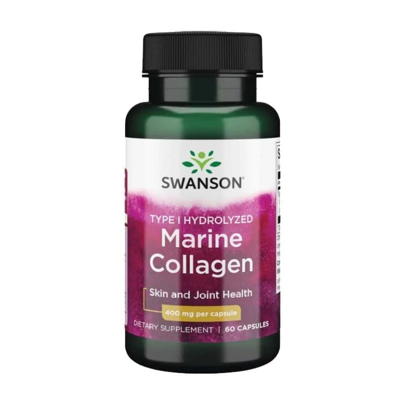 Hidrolizált tengeri kollagénpeptidek Swanson, 400 mg (60 kapszula)
