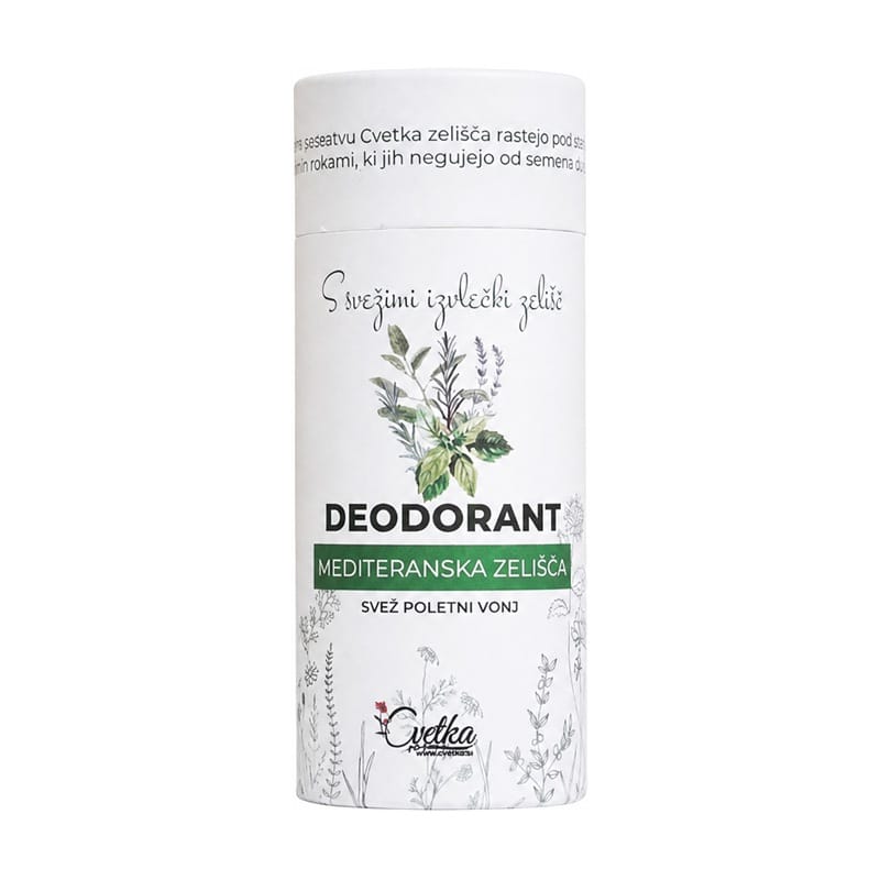 Bio gyógynövényes dezodor Mediterrán gyógynövények Cvetka (50 ml)