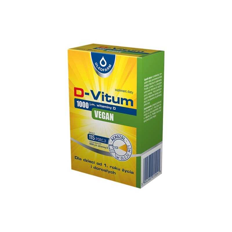Vegán D3-vitamin spray 1000 NE Oleofarm (7 ml)