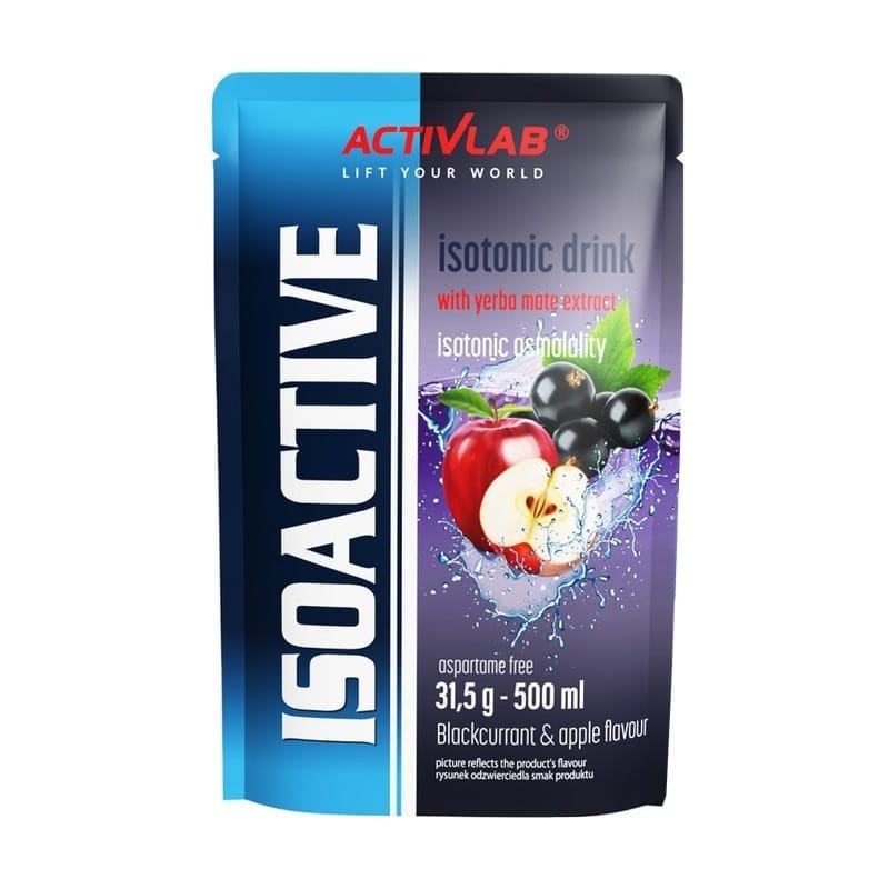 Isoactive por alapú izotóniás ital Activlab, feketeribizli almával (31,5 g)