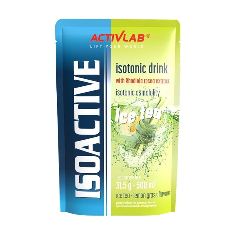 Isoactive Activlab izotóniás italpor, citromfüves jegestea (31,5 g)