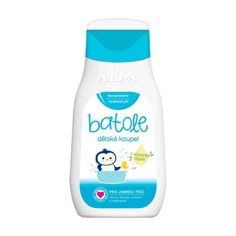 Gyermek fürdető olívaolajjal BATOLE Alpa (200 ml)