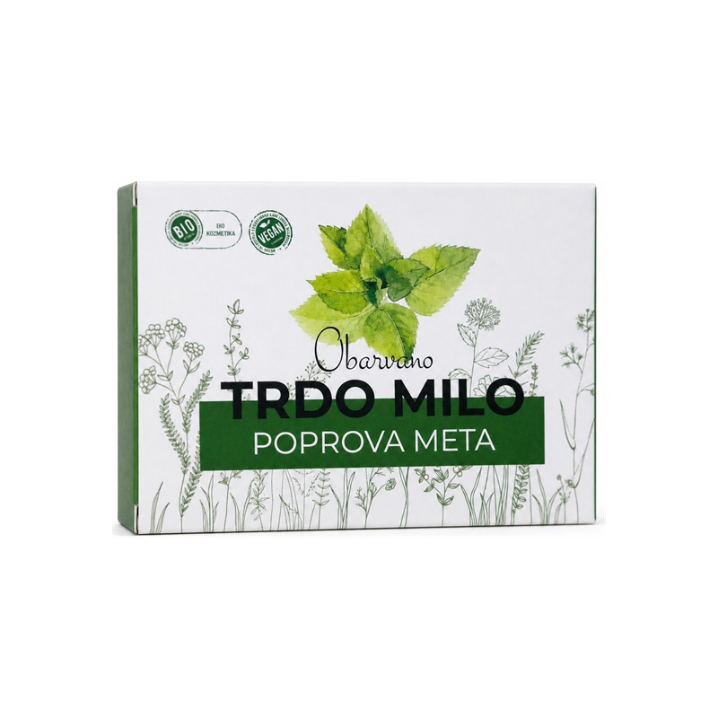 Bio szilárd szappan mentával Cvetka (100 g)