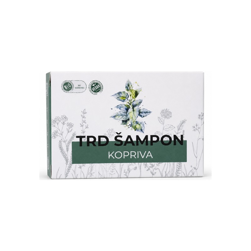 Bio szilárd sampon csalánnal Cvetka (100 g)