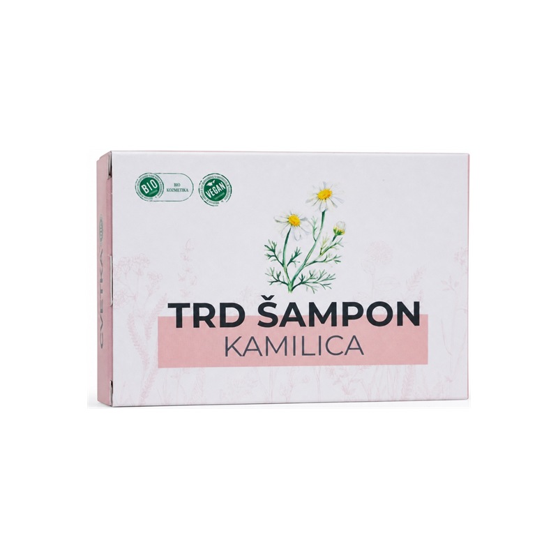 Bio szilárd sampon kamillával Cvetka (100 g)