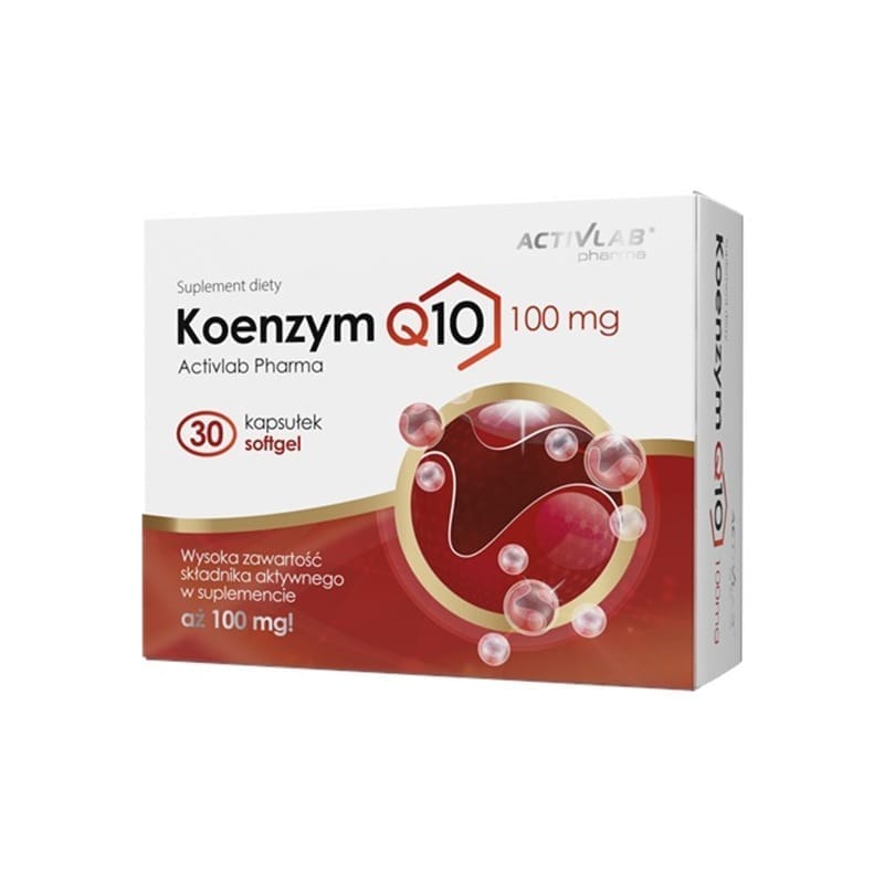 Q10-koenzim Activlab Pharma, 100 mg (30 lágyzselatin kapszula)