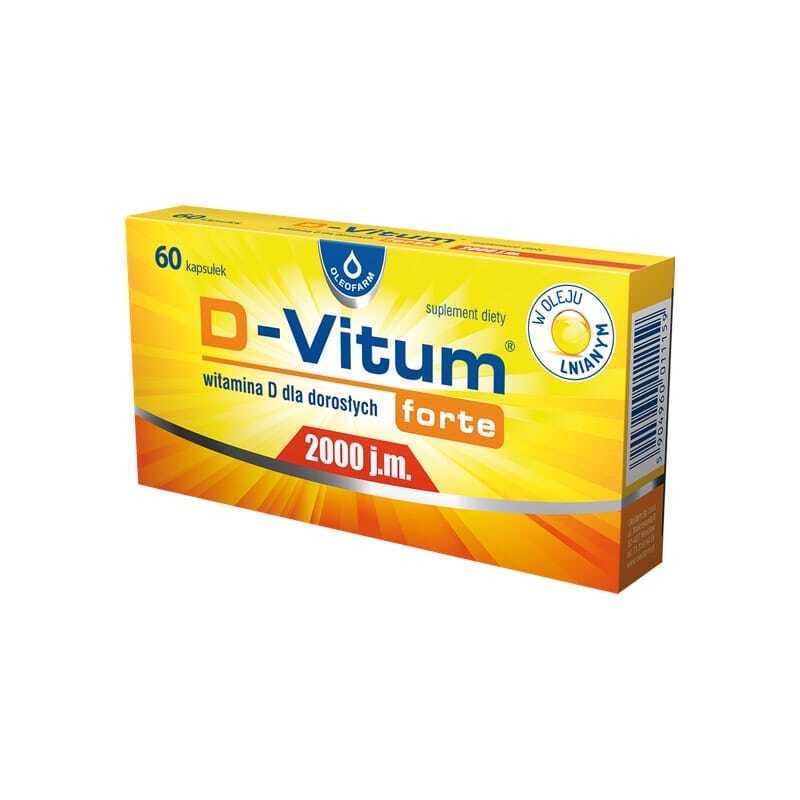 D3-vitamin 2000 NE D-Vitum Forte Oleofarm (60 kapszula)