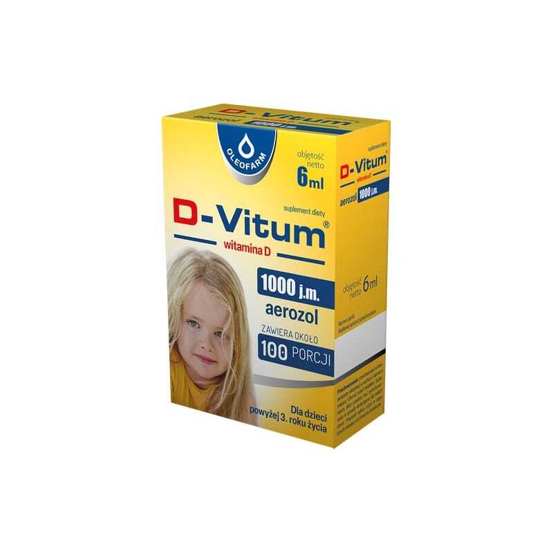 D3-vitamin 1000 NE spray gyermekeknek D-Vitum Oleofarm (6 ml)