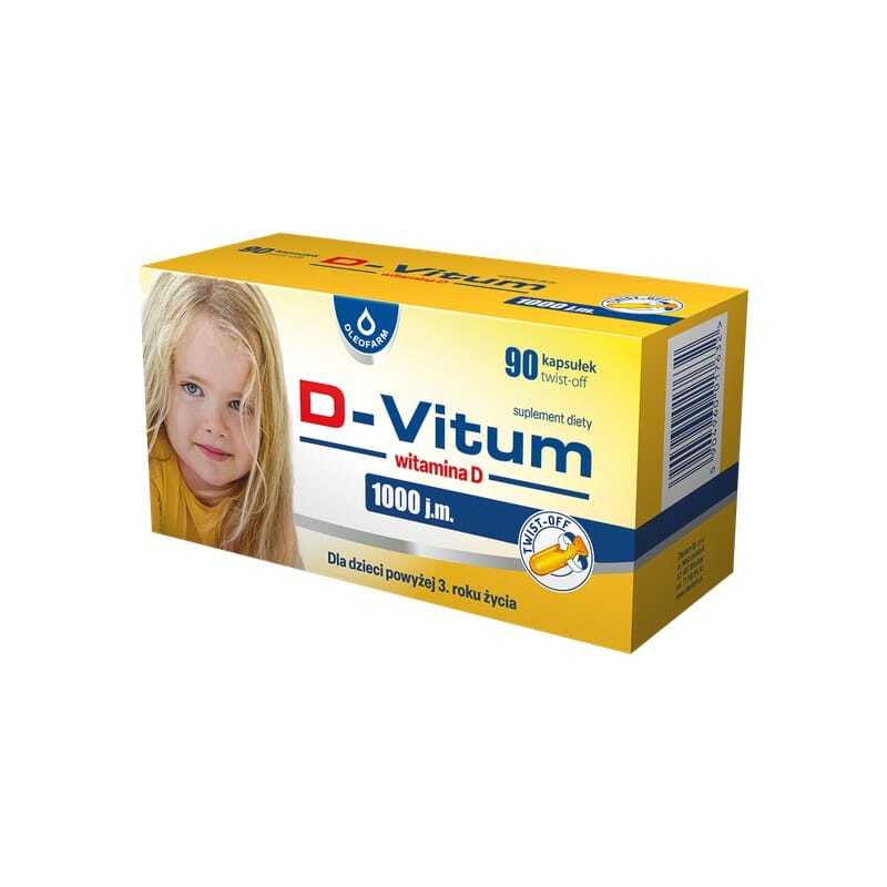 D3-vitamin 1000 NE gyermekeknek Oleofarm (90 kapszula)